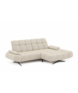 Elegancki narożnik MORENO S z funkcją w tkaninie ARAGON 03 WERSAL