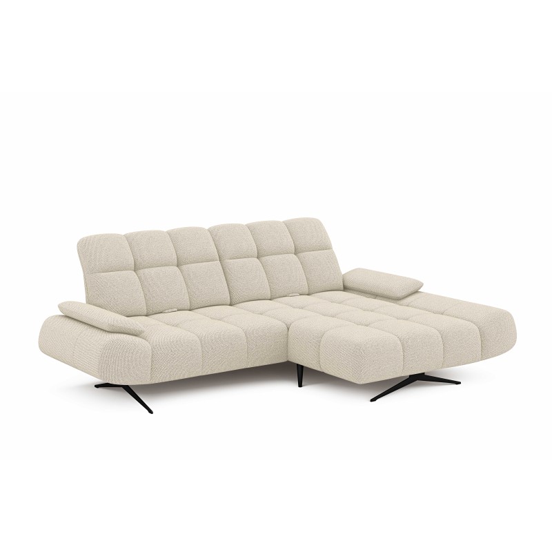 Elegancki narożnik MORENO S z funkcją w tkaninie ARAGON 03 WERSAL