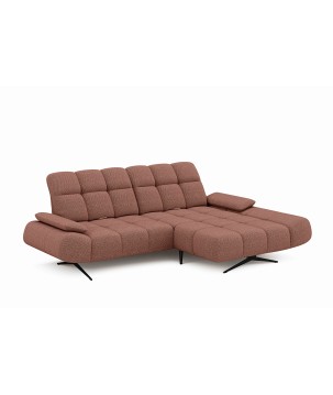 Elegancki narożnik MORENO S z funkcją w tkaninie ARAGON 59 WERSAL