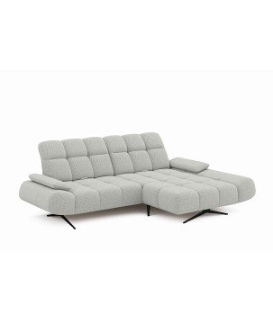 Elegancki narożnik MORENO S z funkcją w tkaninie ARAGON 80 WERSAL