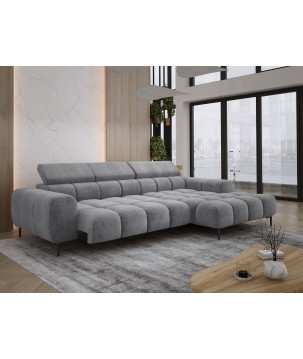 Narożnik PLAZA S Prawostronny z elektryczną regulacją siedziska w tkaninie EDEN 20 WERSAL