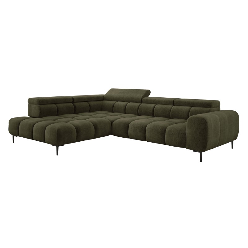 Narożnik PLAZA L Lewostronny z elektryczną regulacją siedziska w tkaninie EDEN 12 WERSAL