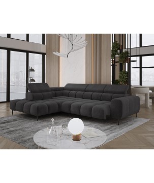 Narożnik PLAZA L Lewostronny z elektryczną regulacją siedziska w tkaninie EDEN 21 WERSAL
