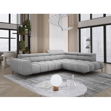 Narożnik PLAZA L Prawostronny z elektryczną regulacją siedziska w tkaninie APHRODITE 19 WERSAL