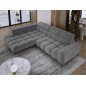 Narożnik PLAZA L Lewostronny z elektryczną regulacją siedziska w tkaninie EDEN 20 WERSAL