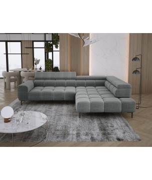Narożnik PLAZA L Prawostronny z elektryczną regulacją siedziska w tkaninie EDEN 18 WERSAL