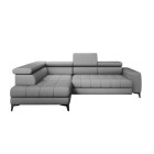 Narożnik BAGGIO Lewostronny z pojemnikiem i regulowanymi zagłówkami, wolnostojący w tkaninie LETTO 88 WERSAL