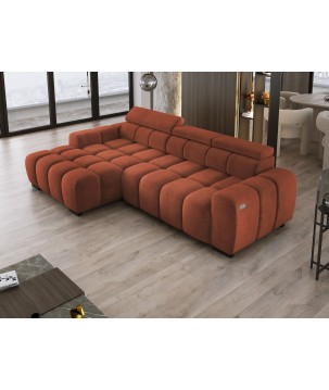 Narożnik BULL S MINI Lewostronny z Elektryczną Regulacją SALVADOR 07 WERSAL