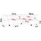 Narożnik VELPA L z elektryczną regulacją siedziska w tkaninie JAGUAR 12 WERSAL