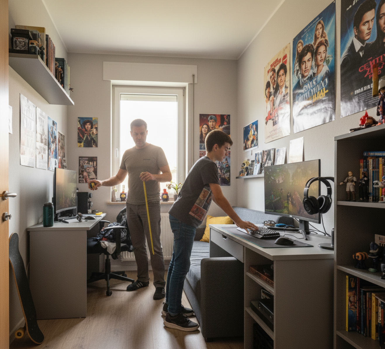 Wąski pokój młodzieżowy – 4 pomysły na aranżację